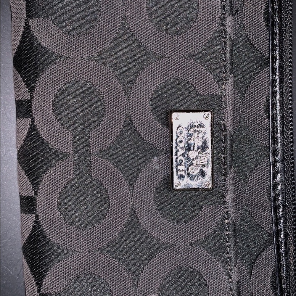 Coach black wristlet